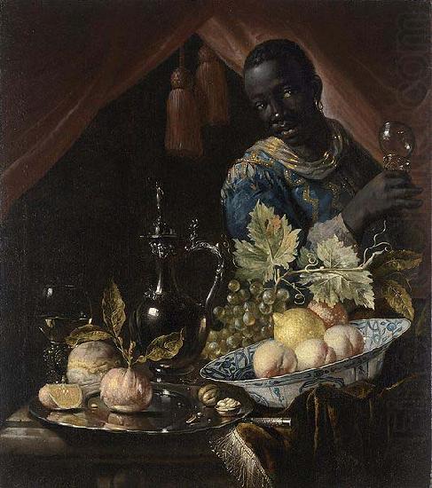 Still-life with peaches and a lemon, Juriaen van Streeck